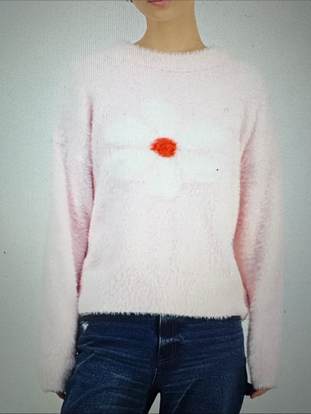 Hooked Up by IOT Juniors' Round-Neck Eyelash Sweater
